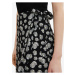 Černá dámská květovaná zavinovací midi sukně Tom Tailor Denim