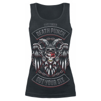Five Finger Death Punch Biker Badge Dámský top černá