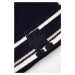 Čepice s příměsí kašmíru Tommy Hilfiger tmavomodrá barva, z tenké pleteniny