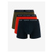 Sada tří pánských boxerek v khaki, oranžové a modré barvě Tommy Hilfiger Underwear