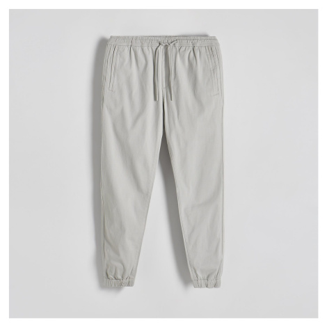 Šedé pánské casual kalhoty