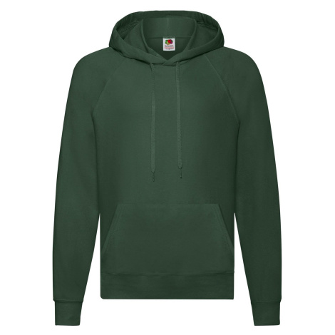 Zielona bluza męska z kapturem Lightweight Hooded Sweat Fruit of the Loom