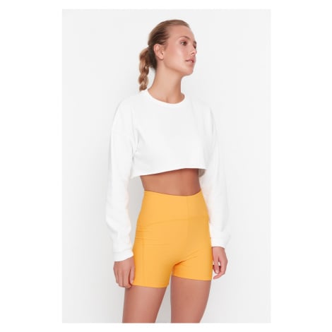 Trendyol Apricot Restorer Knitted Sports Shorts/Short Leggings