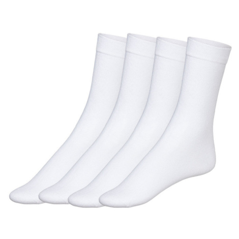 esmara® Dámské ponožky s BIO bavlnou, 4 páry (bílá)