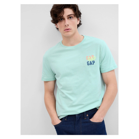 Tyrkysové pánské tričko s logem GAP