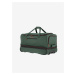 Tmavě zelená cestovní taška Travelite Basics Wheeled duffle L