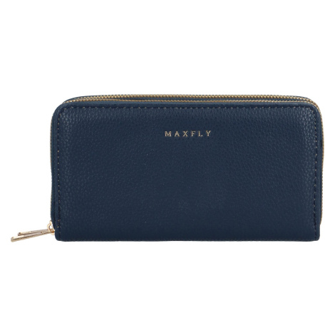 Velká pouzdrová dámská koženková peněženka Glorii, námořnická modrá MaxFly