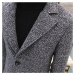 Luxusní pánský kabát A1488 - ČERNÝ