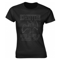 Led Zeppelin tričko, USA 1977 Girly Black, dámské