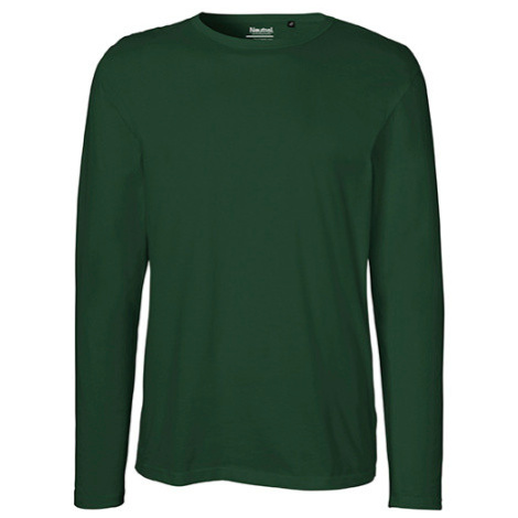Neutral Pánské tričko s dlouhým rukávem NE61050 Bottle Green