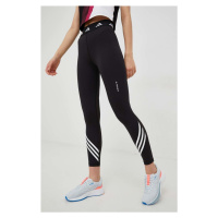 Tréninkové legíny adidas Performance Techfit dámské, černá barva, s potiskem, HF6684