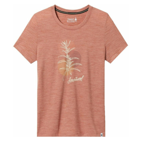 Smartwool Women’s Sage Plant Graphic Short Sleeve Tee Slim Fit Copper Heather Tričko