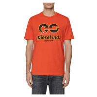 Tričko diesel t-just-e18 t-shirt oranžová