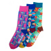 Meatfly 3 PACK - ponožky Globe socks - S19 Multipack