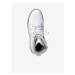Bílé kožené kotníkové zimní boty s kožíškem Tamaris