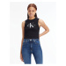 Černé dámské crop top tílko Calvin Klein Jeans