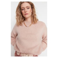 Trendyol Powder Wide Fit Soft Textured Basic Knitwear Sweater