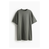 H & M - Oversized tričkové šaty - zelená