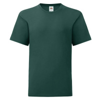 Green children's t-shirt in combed cotton Fruit of the Loom