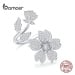 Luxusní prsten se stříbra květina BSR076 LOAMOER