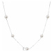 Perlový náhrdelník z pravých říčních perel bílý 22015.1