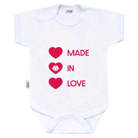 Body s potiskem New Baby MADE IN LOVE