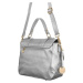 LULUCASTAGNETTE STŘÍBRNÁ VELKÁ CROSSBODY KABELKA MELANIE SILVER