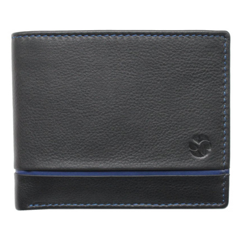SEGALI Pánská kožená peněženka 221806 černo modrá