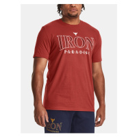 Červené pánské tričko Under Armour Project Rock Iron SS