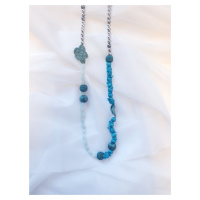 SARLINI korálkový náhrdelník Barva: Modrá