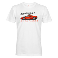 Pánské tričko s potiskem Lamborghini Aventador -   tričko pro milovníky aut