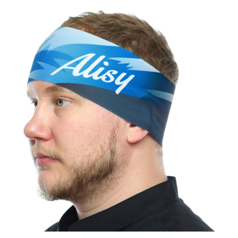 Sportovní čelenka Alisy LEAVES modrá
