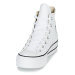 Converse CHUCK TAYLOR ALL STAR LIFT CLEAN LEATHER HI Bílá