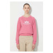 Mikina Alpha Industries New Basic Sweater Wmn pánská, růžová barva, s potiskem, 196031.49-pink