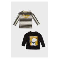 DEFACTO Baby Boy Crew Neck Printed 2-Pack Long Sleeve T-Shirt