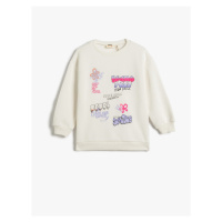 Koton Printed Sweatshirt with Shards Long Sleeved Crewneck