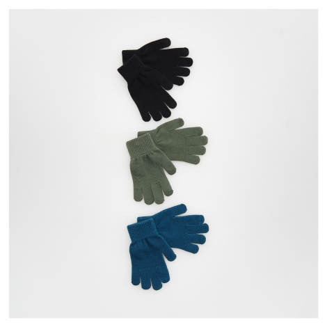 Reserved - Klasické rukavice 3 pack - Modrá