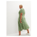 BONPRIX šaty v zavinovacím vzhledu Barva: Zelená, Mezinárodní