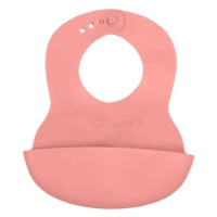 BabyOno Bryndák měkký plastový s kapsou bez BPA pink 6m+