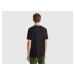 Benetton, V-neck T-shirt In 100% Cotton