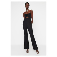 Trendyol Black Woven Overalls with Window/Cut Out Detail