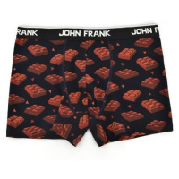 Pánské boxerky John Frank JFBD324 - CHOCOLATE | černá