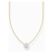 Thomas Sabo KE2210-414-14-L45V Gold-plated chain with white zirconia pendant