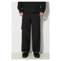 Bavlněné kalhoty Carhartt WIP Unity Pant černá barva, jednoduché, I032983.894G