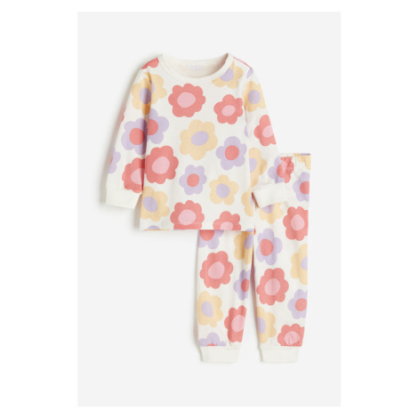 H & M - Bavlněné pyžamo's potiskem - růžová H&M