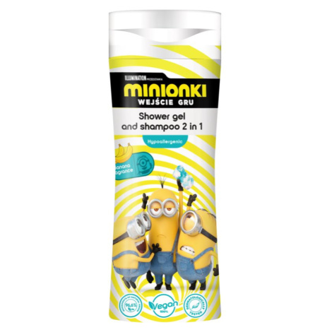 Minions The Rise of Gru sprchový gel a šampon 2 v 1 pro děti 3y+ Banana 300 ml