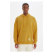 Trendyol Yellow Oversize/Wide Cut Hooded Fleece Inside/Warm Sweatshirt