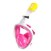 Aga Celoobličejová šnorchlovací maska S/M DS1122 bílá/růžová