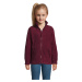 SOĽS North Kids Dětská fleece mikina SL00589 Burgundy