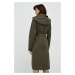 Kabát Lauren Ralph Lauren dámský, zelená barva, přechodný